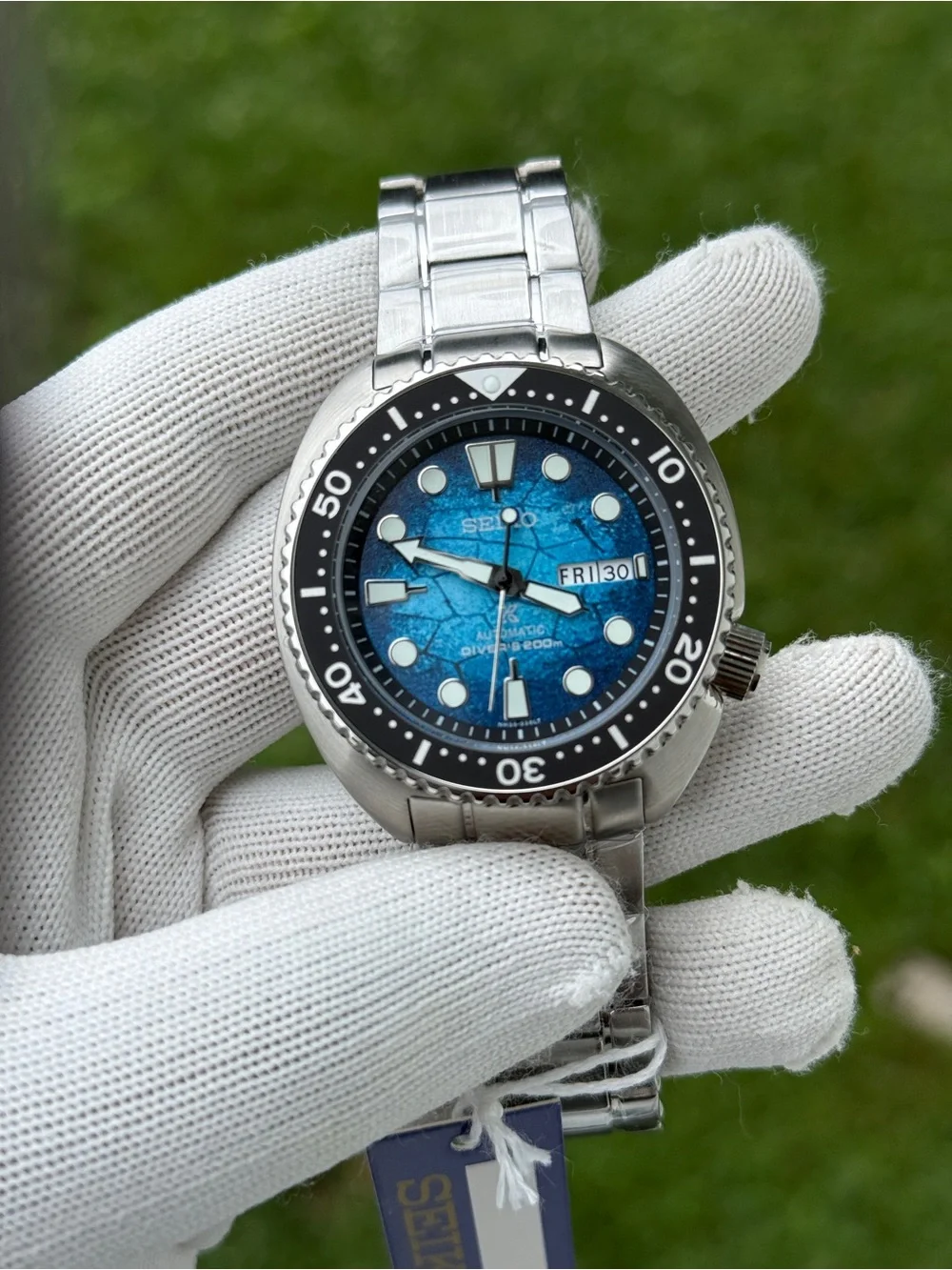 Seiko Prospex Special Edition Blue Dial Automatic Stainless Steel Watch mens